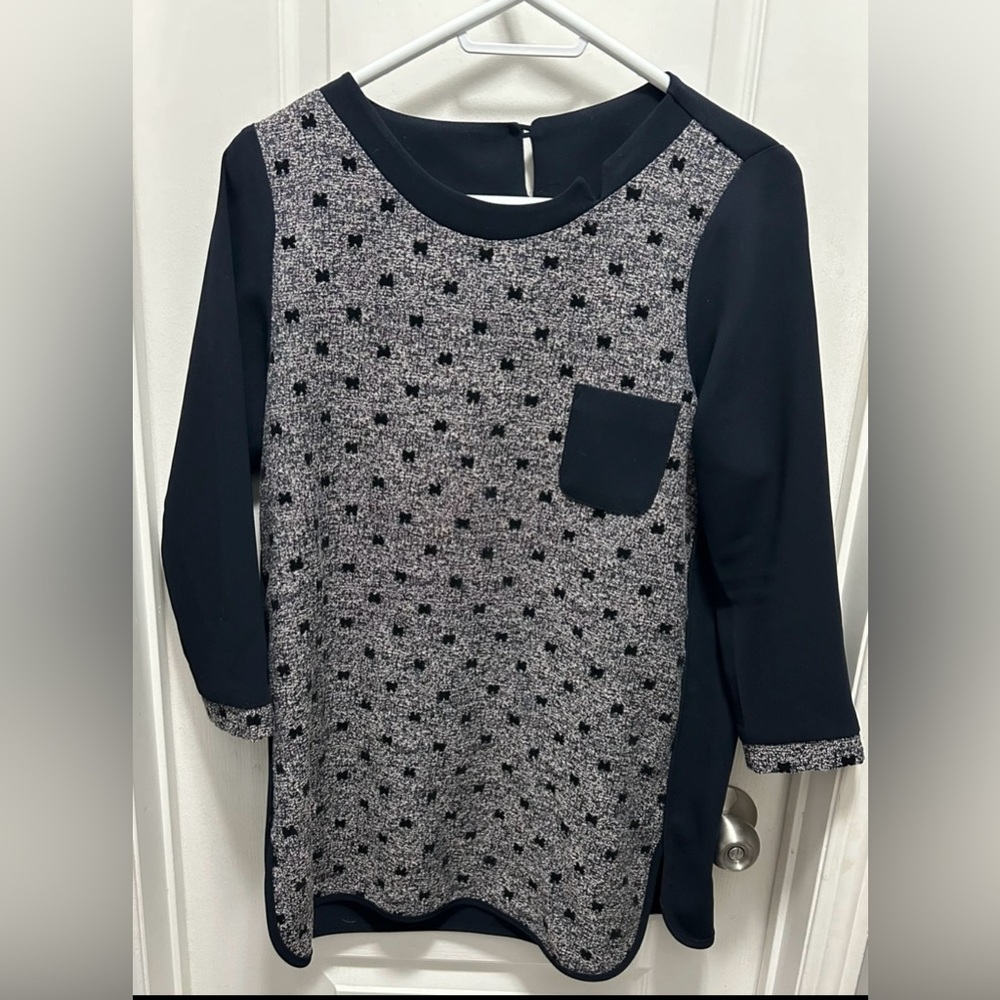 Elegant Black Keyhole Blouse